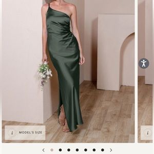 Jade Satin Dress